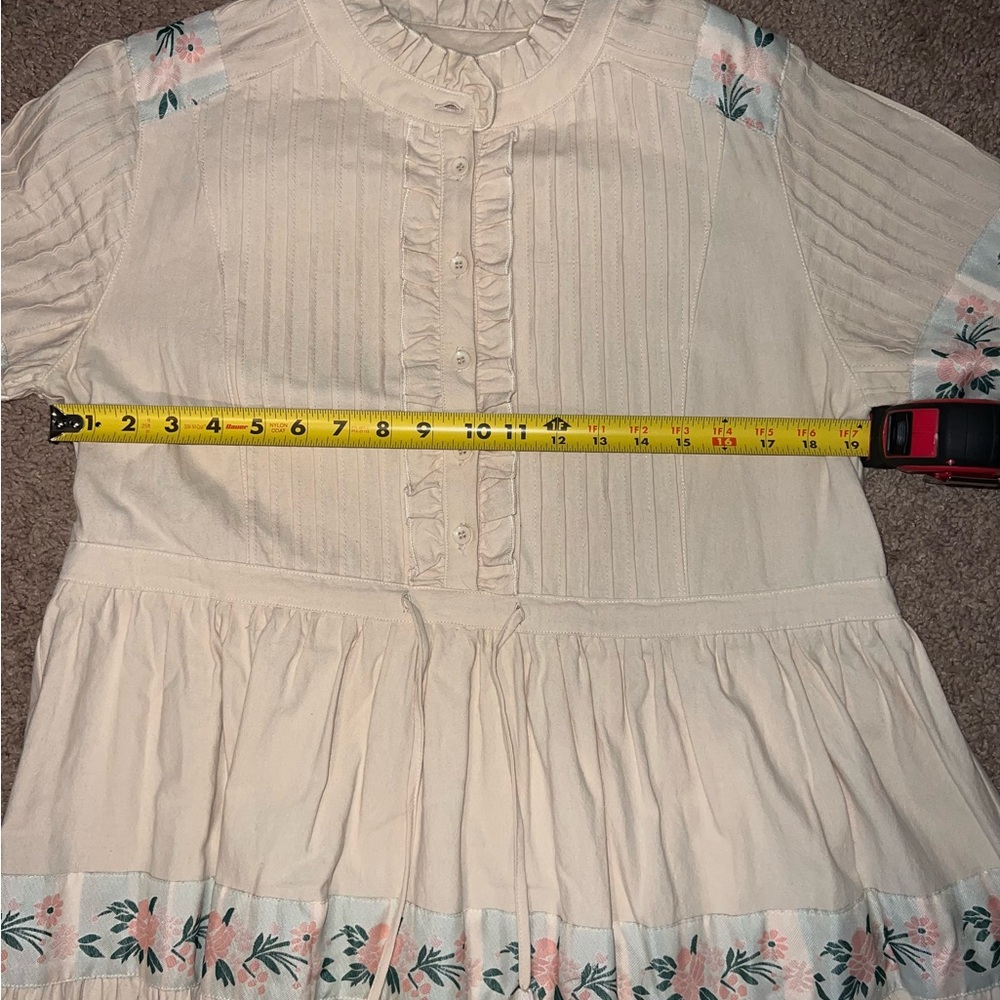 Ivy City Floral Cream Midi Dress - Picture 8 of 8